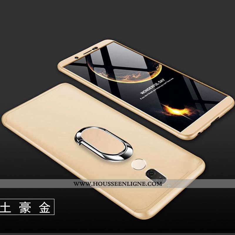 Coque Huawei Mate 10 Lite Créatif Étui Tout Compris Difficile Téléphone Portable Or Doré