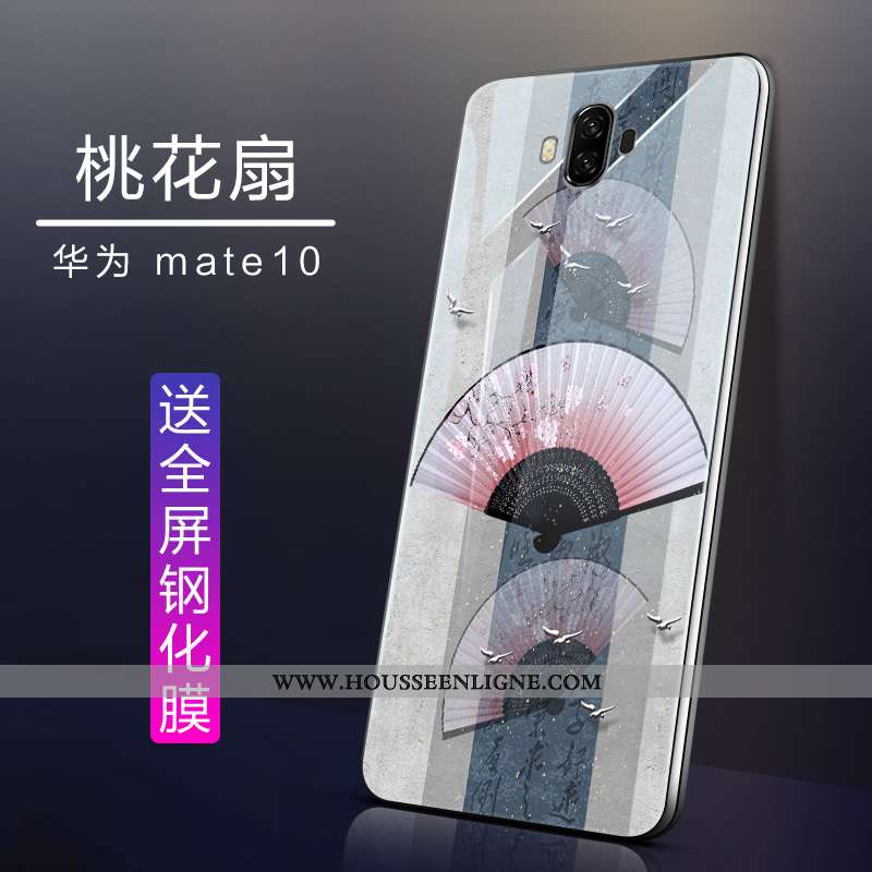 Coque Huawei Mate 10 Tendance Légère Blanc Étui Tout Compris Téléphone Portable Blanche