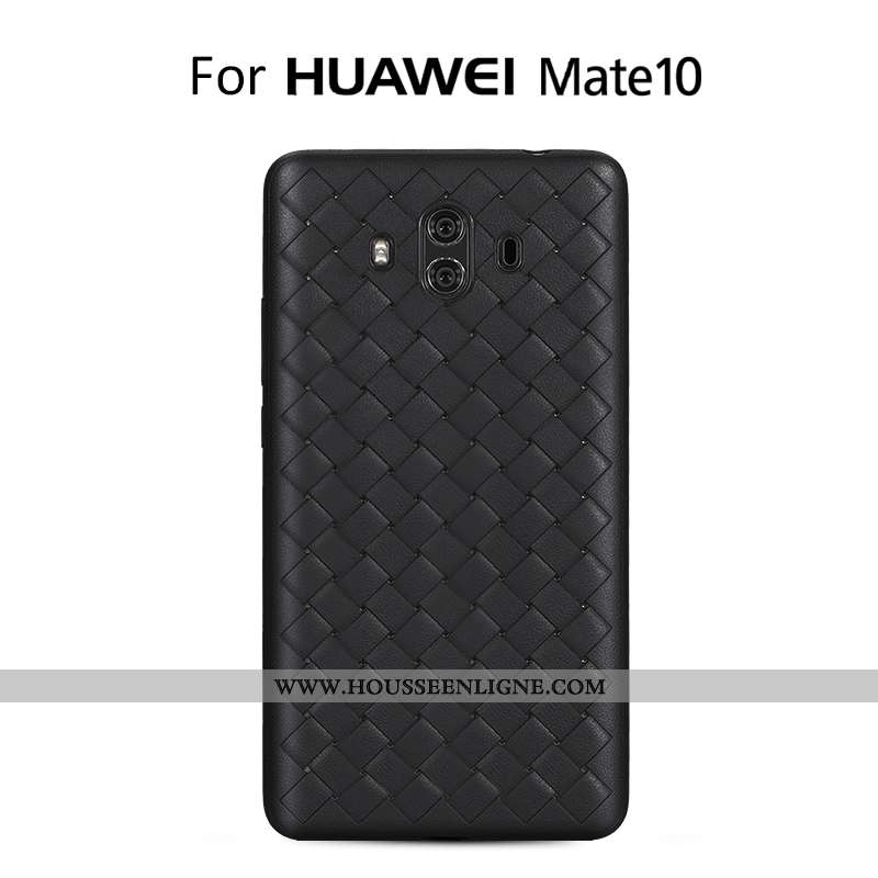 Coque Huawei Mate 10 Tendance Légère Tissage Silicone Téléphone Portable Nouveau Rose