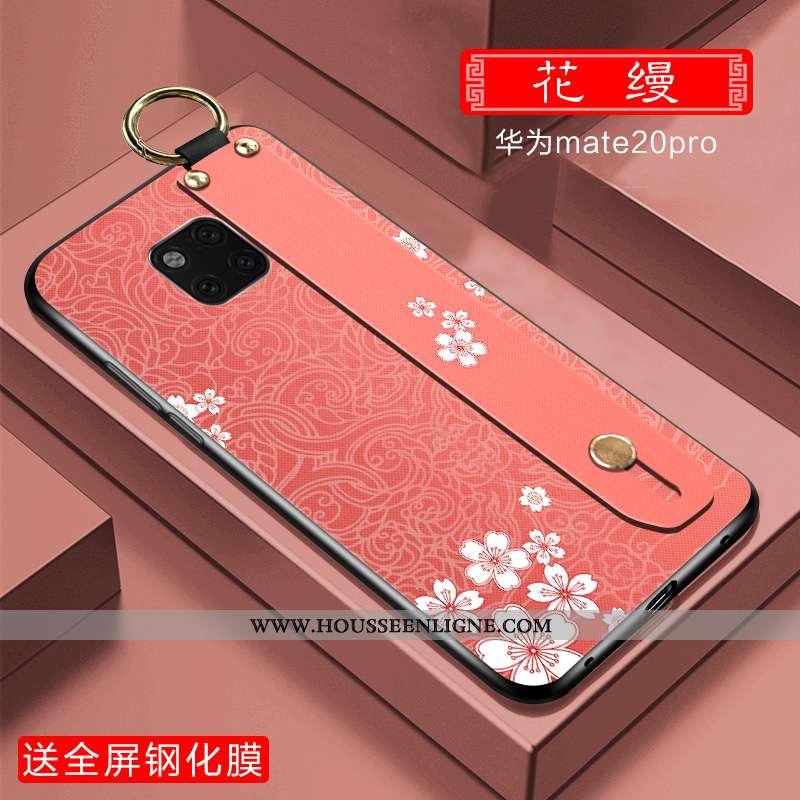Coque Huawei Mate 20 Pro Créatif Ultra Incassable Personnalité Étui Style Chinois Rose