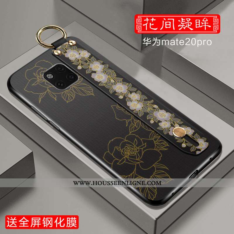 Coque Huawei Mate 20 Pro Créatif Ultra Incassable Personnalité Étui Style Chinois Rose