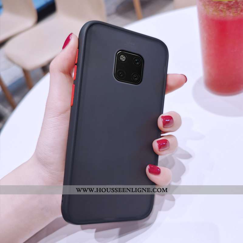 Coque Huawei Mate 20 Pro Légère Fluide Doux Téléphone Portable Délavé En Daim Rouge Ultra