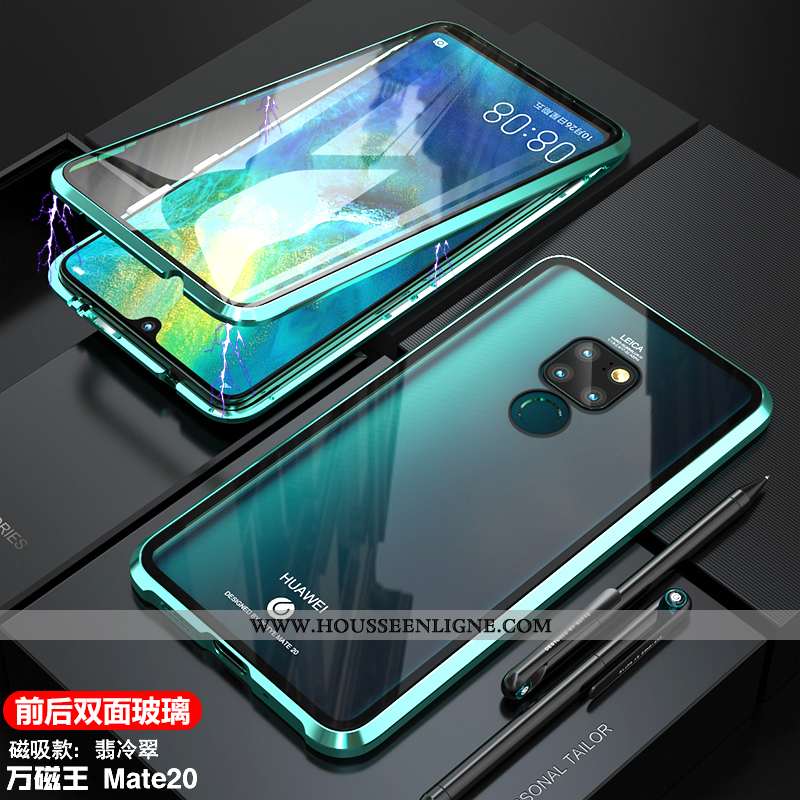 Coque Huawei Mate 20 Tendance Légère Incassable Transparent Tout Compris Téléphone Portable Verte