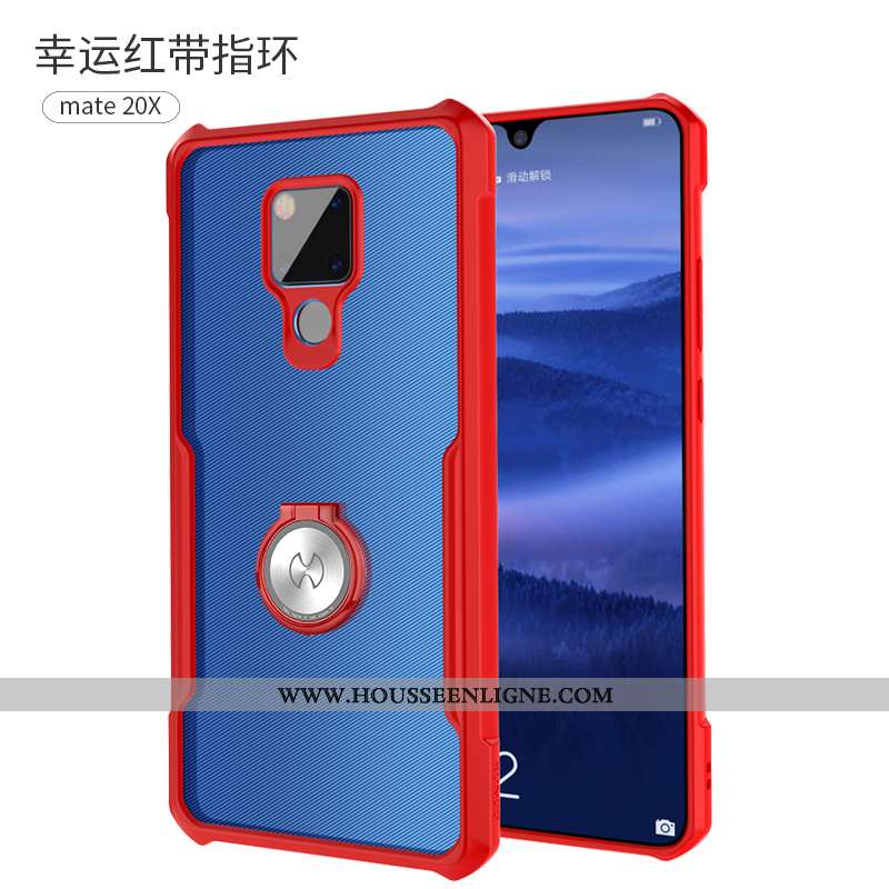 Coque Huawei Mate 20 X Silicone Protection Incassable Légère Téléphone Portable Personnalité Rouge