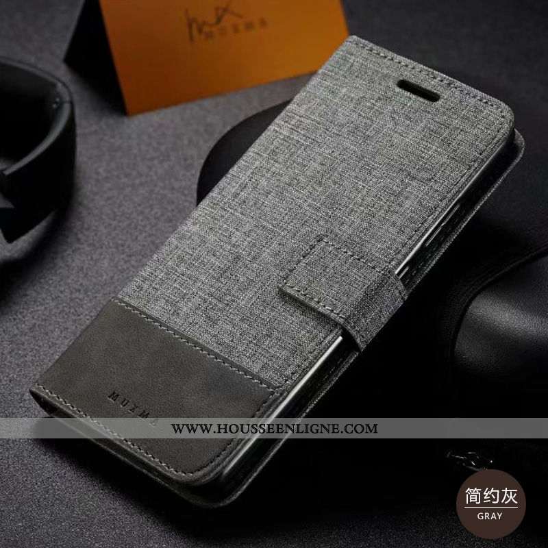 Coque Huawei Mate 30 Créatif Cuir Étui Housse Protection Téléphone Portable Toile Noir