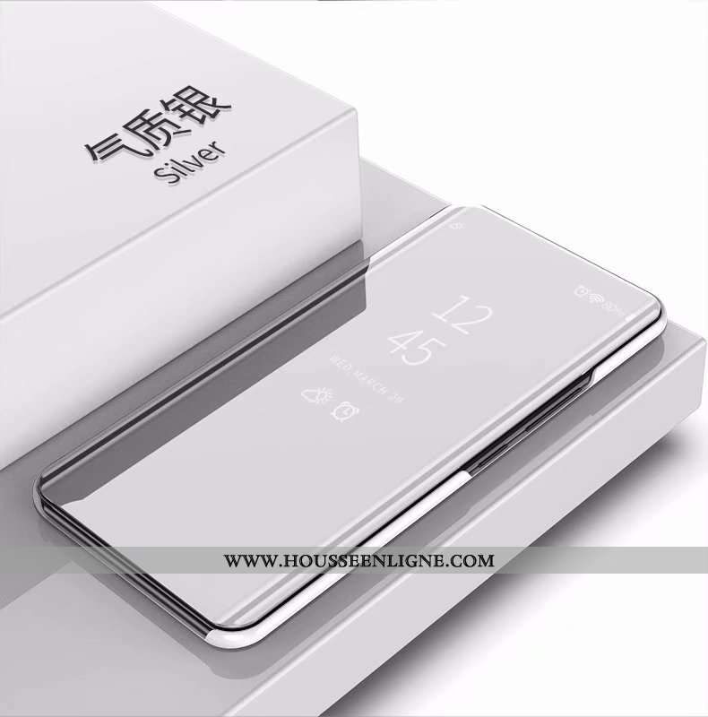 Coque Huawei Mate 30 Cuir Protection Téléphone Portable Tout Compris Étui Incassable Argent
