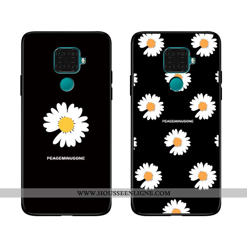 Coque Huawei Mate 30 Lite Tendance Fluide Doux Téléphone Portable Étui Dessin Animé Incassable Noir