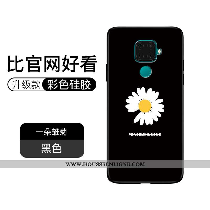 Coque Huawei Mate 30 Lite Tendance Fluide Doux Téléphone Portable Étui Dessin Animé Incassable Noir