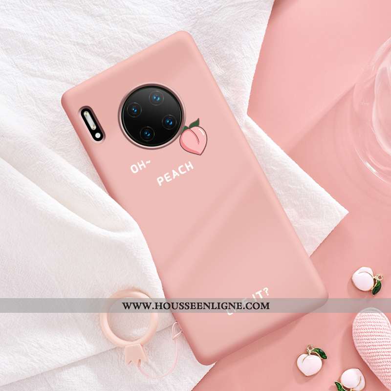 Coque Huawei Mate 30 Personnalité Créatif Protection Téléphone Portable Étui Silicone Rose