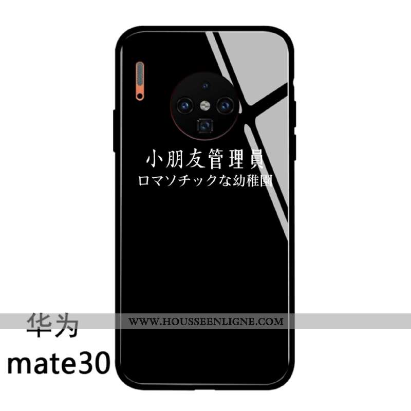 Coque Huawei Mate 30 Personnalité Protection Nouveau Verre Net Rouge Incassable Blanche