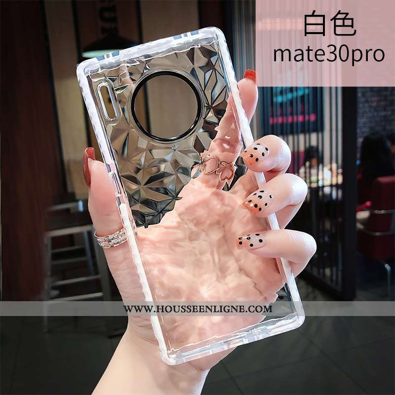 Coque Huawei Mate 30 Pro Créatif Tendance Simple Téléphone Portable Net Rouge Personnalité Rose