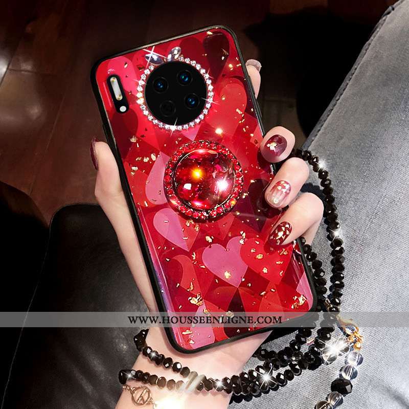 Coque Huawei Mate 30 Pro Tendance Silicone Téléphone Portable Tout Compris Rouge Mode Luxe