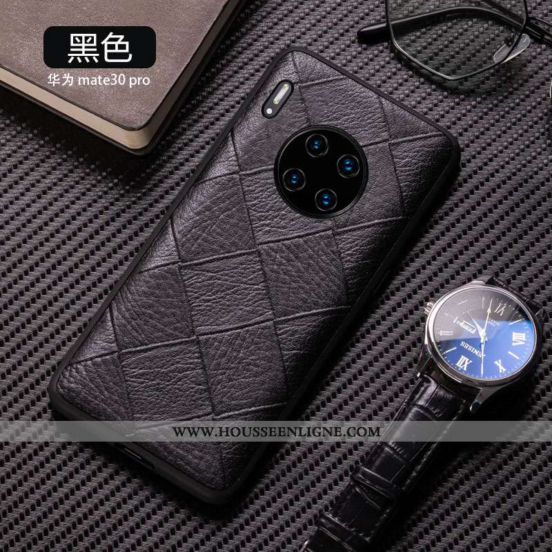 Coque Huawei Mate 30 Pro Ultra Tendance Luxe Marron Incassable Fluide Doux Téléphone Portable