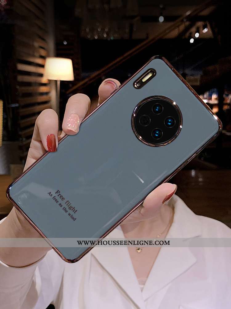 Coque Huawei Mate 30 Silicone Tendance Téléphone Portable Tout Compris Incassable Gris