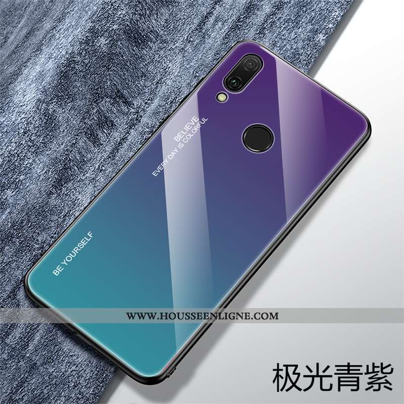 Coque Huawei P Smart 2020 Protection Verre Personnalité Bleu Tendance Fluide Doux Téléphone Portable