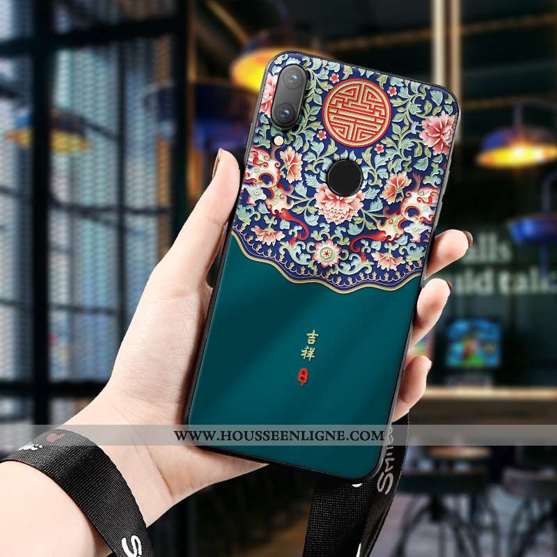 Coque Huawei P Smart 2020 Silicone Protection Tout Compris Tendance Gaufrage Dimensionnel Téléphone 
