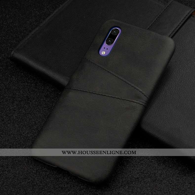 Coque Huawei P20 Protection Personnalité Incassable Luxe Téléphone Portable Business Difficile Marro