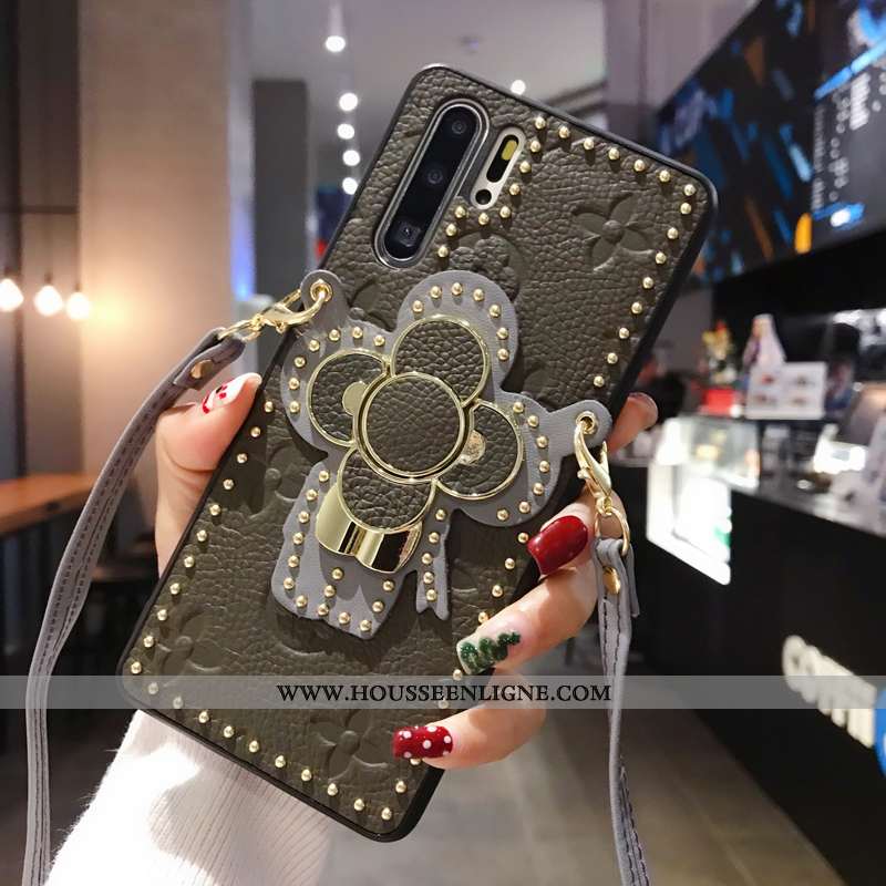 Coque Huawei P30 Pro Tendance Cuir Luxe Rouge Qualité Support Europe