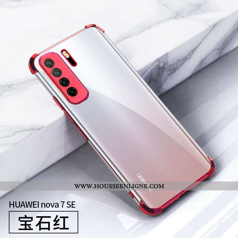 Coque Huawei P40 Lite 5g Fluide Doux Silicone Créatif Rouge Tout Compris Personnalité Net Rouge