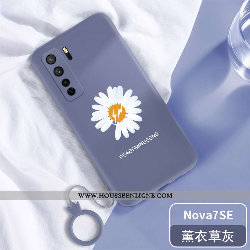 Coque Huawei P40 Lite 5g Protection Personnalité Silicone Petite Marguerite Tout Compris Net Rouge T