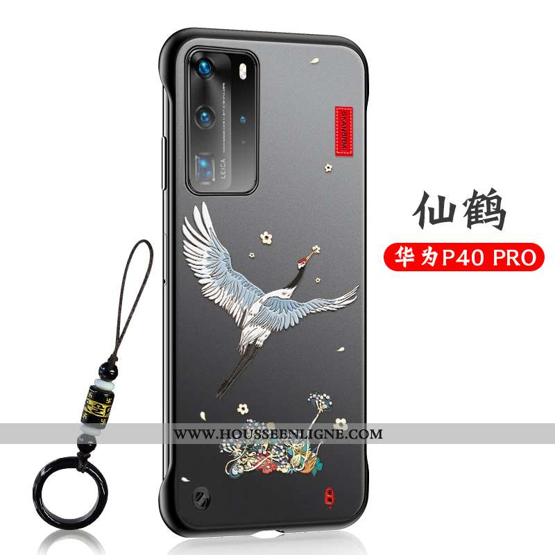 Coque Huawei P40 Pro Protection Transparent Ultra Silicone Créatif Gris