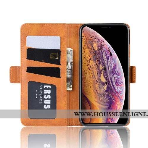 Coque Huawei Y6 2020 Cuir Protection Téléphone Portable Incassable 2020 Carte Jaune