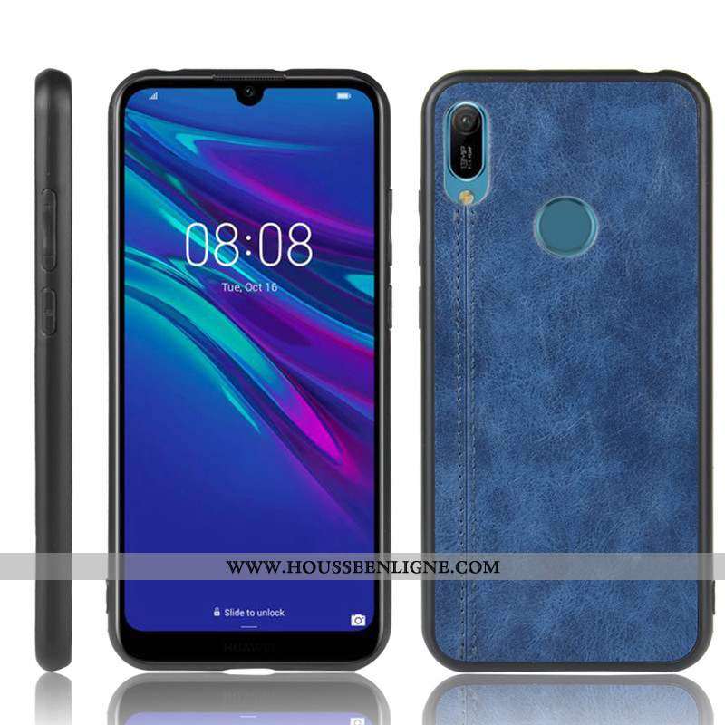 Coque Huawei Y6s Fluide Doux Protection Légères Tout Compris Bleu Marin Étui Téléphone Portable Bleu