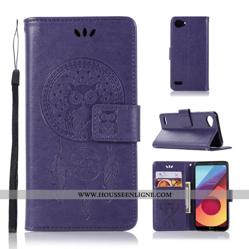 Coque Lg Q6 Fluide Doux Silicone Protection Téléphone Portable Housse Étui Violet