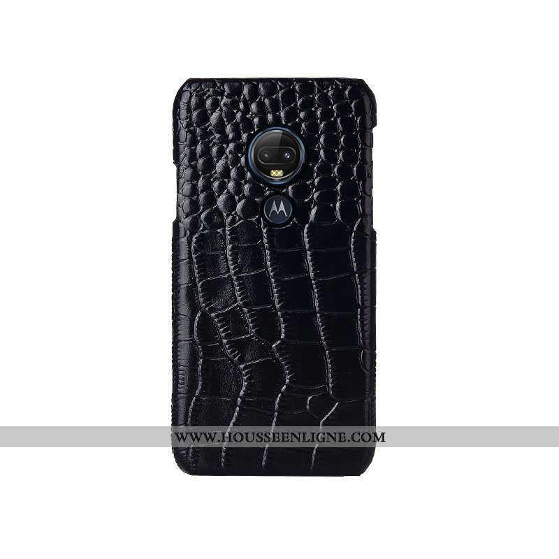 Coque Moto G7 Plus Mode Protection Téléphone Portable Modèle Fleurie Noir Personnalisé