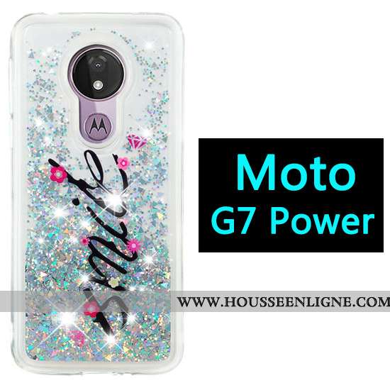 Coque Moto G7 Power Dessin Animé Violet Téléphone Portable Ballon Étui Incassable