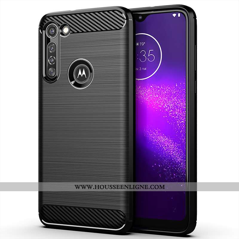 Coque Moto G8 Power Silicone Protection Incassable Étui Noir Téléphone Portable
