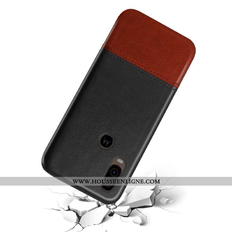 Coque Motorola One Vision Protection Téléphone Portable Rouge Étui Personnalisé