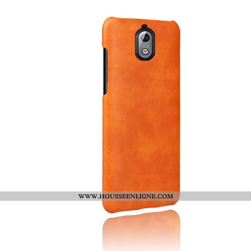 Coque Nokia 3.1 Cuir Protection Rouge Qualité Téléphone Portable Tendance