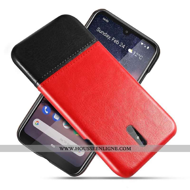 Coque Nokia 3.2 Modèle Fleurie Protection Difficile Créatif Téléphone Portable Personnalité Rouge