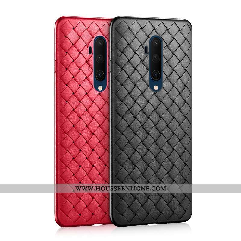 Coque Oneplus 7 Pro Légère Silicone Net Rouge Ultra Téléphone Portable Tendance