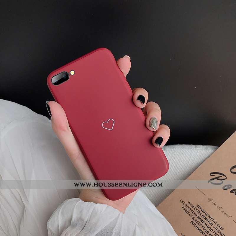 Coque Oppo A5 Silicone Créatif Souriant Incassable Amour Rouge Téléphone Portable