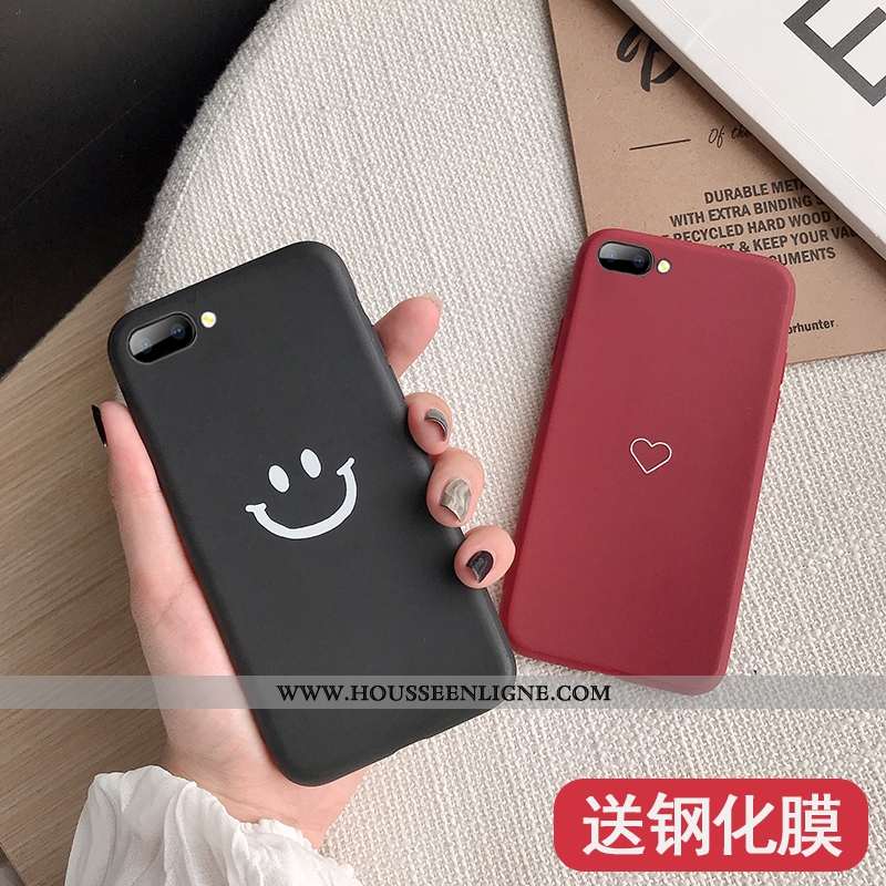 Coque Oppo A5 Silicone Créatif Souriant Incassable Amour Rouge Téléphone Portable