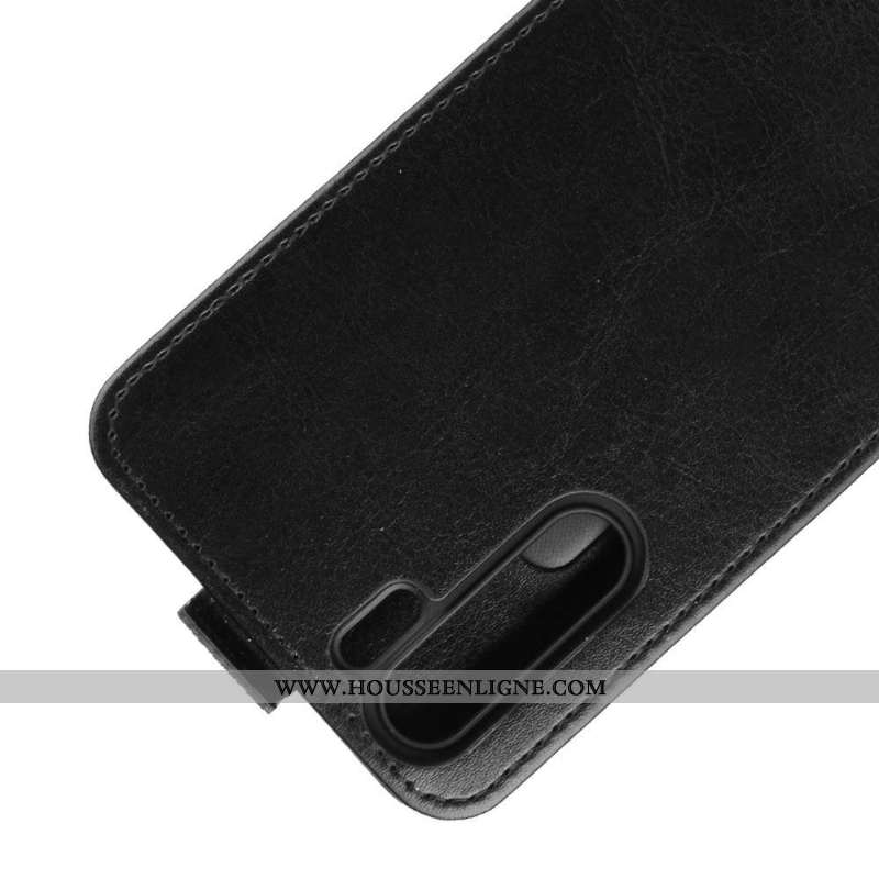 Coque Oppo A91 Cuir Silicone Étui Téléphone Portable Noir Clamshell