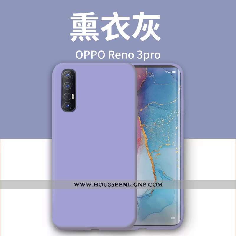 Coque Oppo Reno 3 Pro Légère Silicone Incassable Créatif Ultra Étui Orange