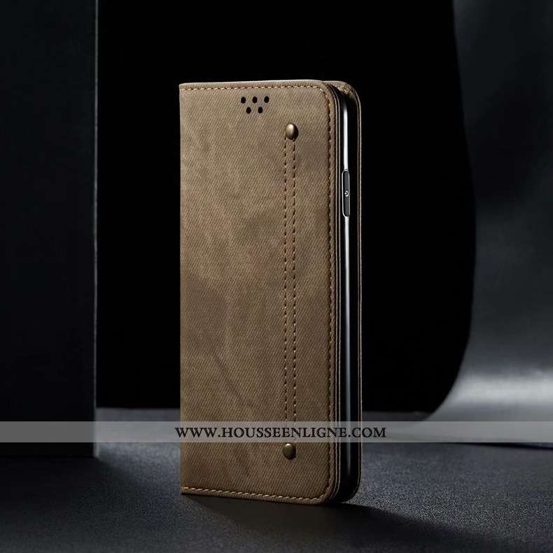 Coque Samsung Galaxy A10s Protection Cuir Carte Housse Marron Téléphone Portable
