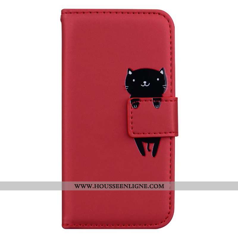 Coque Samsung Galaxy A21s Fluide Doux Protection Rouge Animal Clamshell Étui