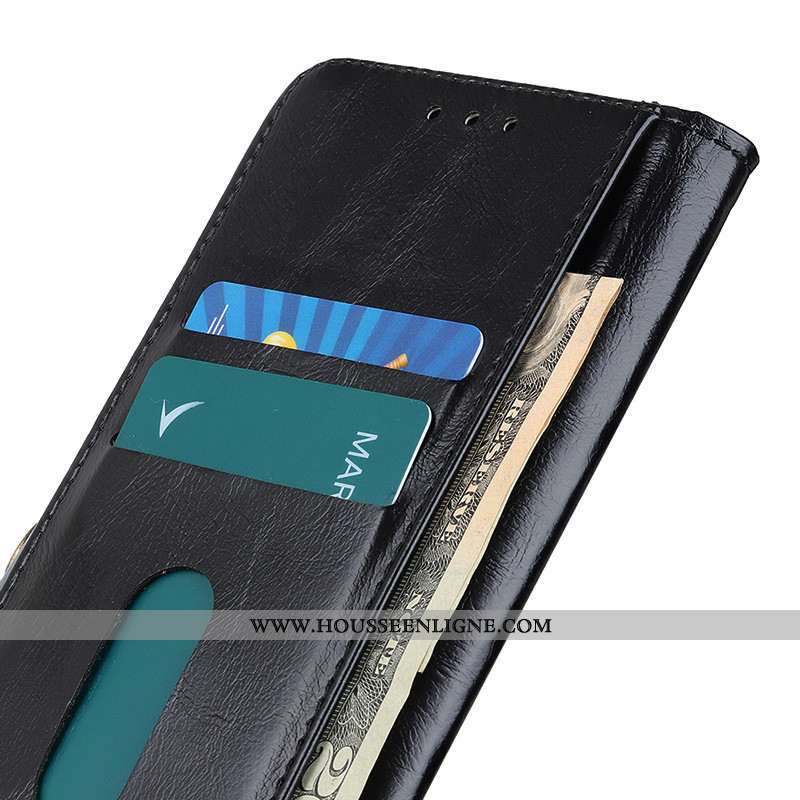 Coque Samsung Galaxy A41 Cuir Housse Tout Compris Téléphone Portable Étui Noir