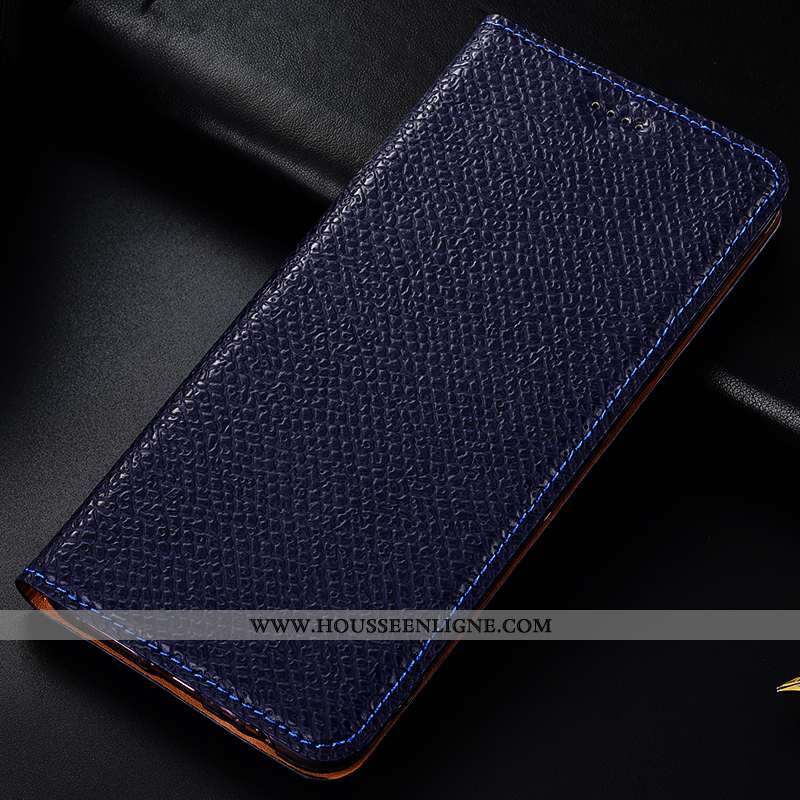 Coque Samsung Galaxy A50 Modèle Fleurie Protection Tout Compris Téléphone Portable Bleu Marin Incass