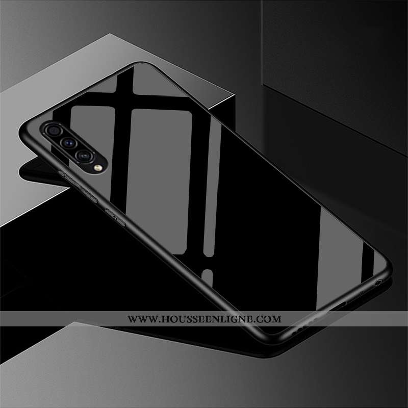Coque Samsung Galaxy A50s Protection Luxe Simple Étui Téléphone Portable Étoile Noir