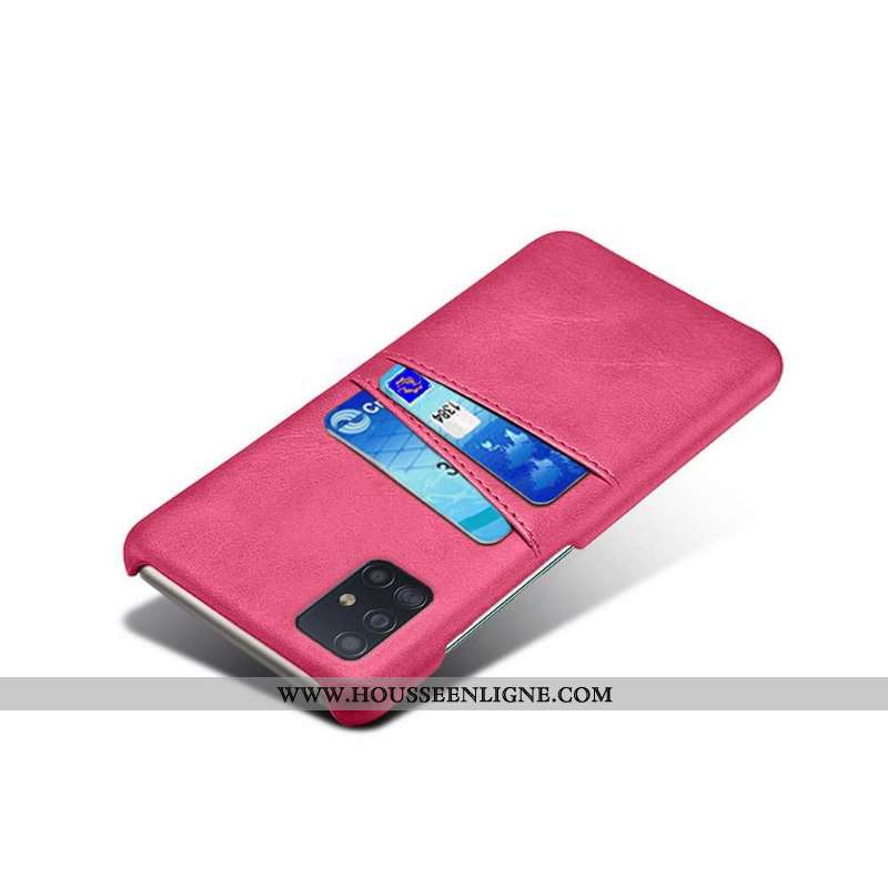 Coque Samsung Galaxy A51 Personnalité Créatif Protection Étui Carte Étoile Rose
