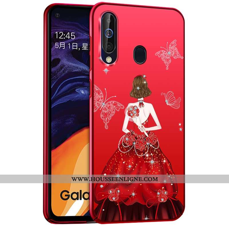 Coque Samsung Galaxy A60 Protection Mode Difficile Plastique Étui Étoile Rouge