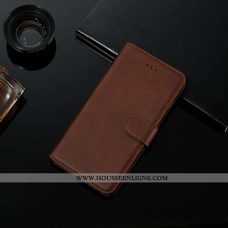 Coque Samsung Galaxy A80 Modèle Fleurie Fluide Doux Bovins Cuir Housse Étui Téléphone Portable Noir