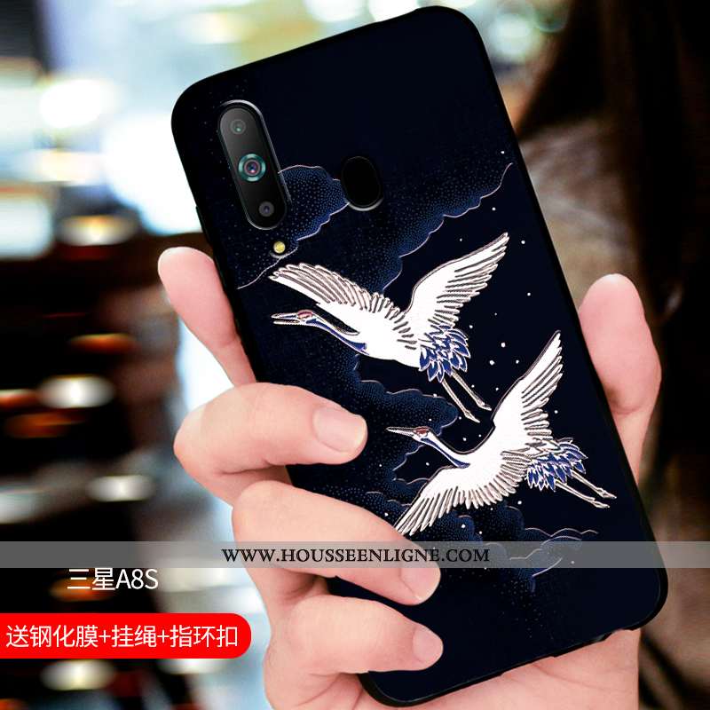 Coque Samsung Galaxy A8s Fluide Doux Silicone Tendance Étui Personnalité Téléphone Portable Protecti