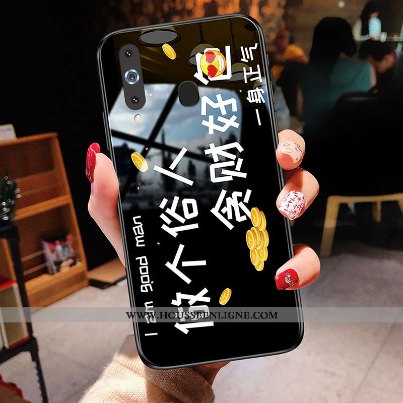 Coque Samsung Galaxy A8s Personnalité Protection Étui Jaune Téléphone Portable Étoile