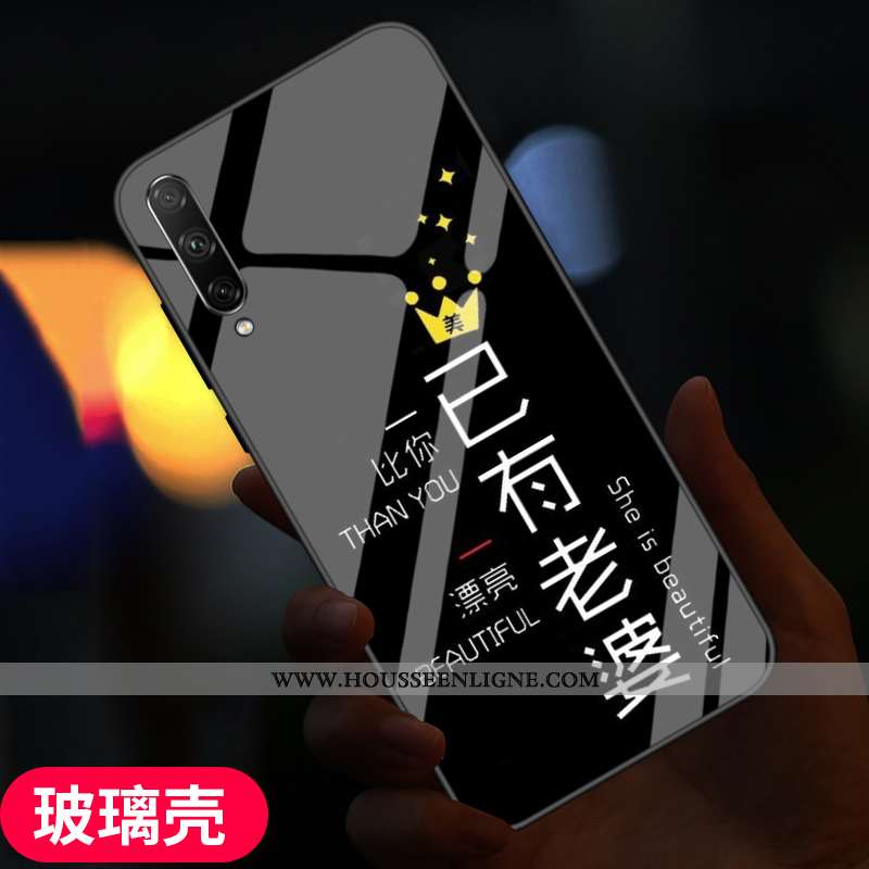 Coque Samsung Galaxy A90 5g Personnalité Créatif Tempérer Protection Verre Téléphone Portable Fluide